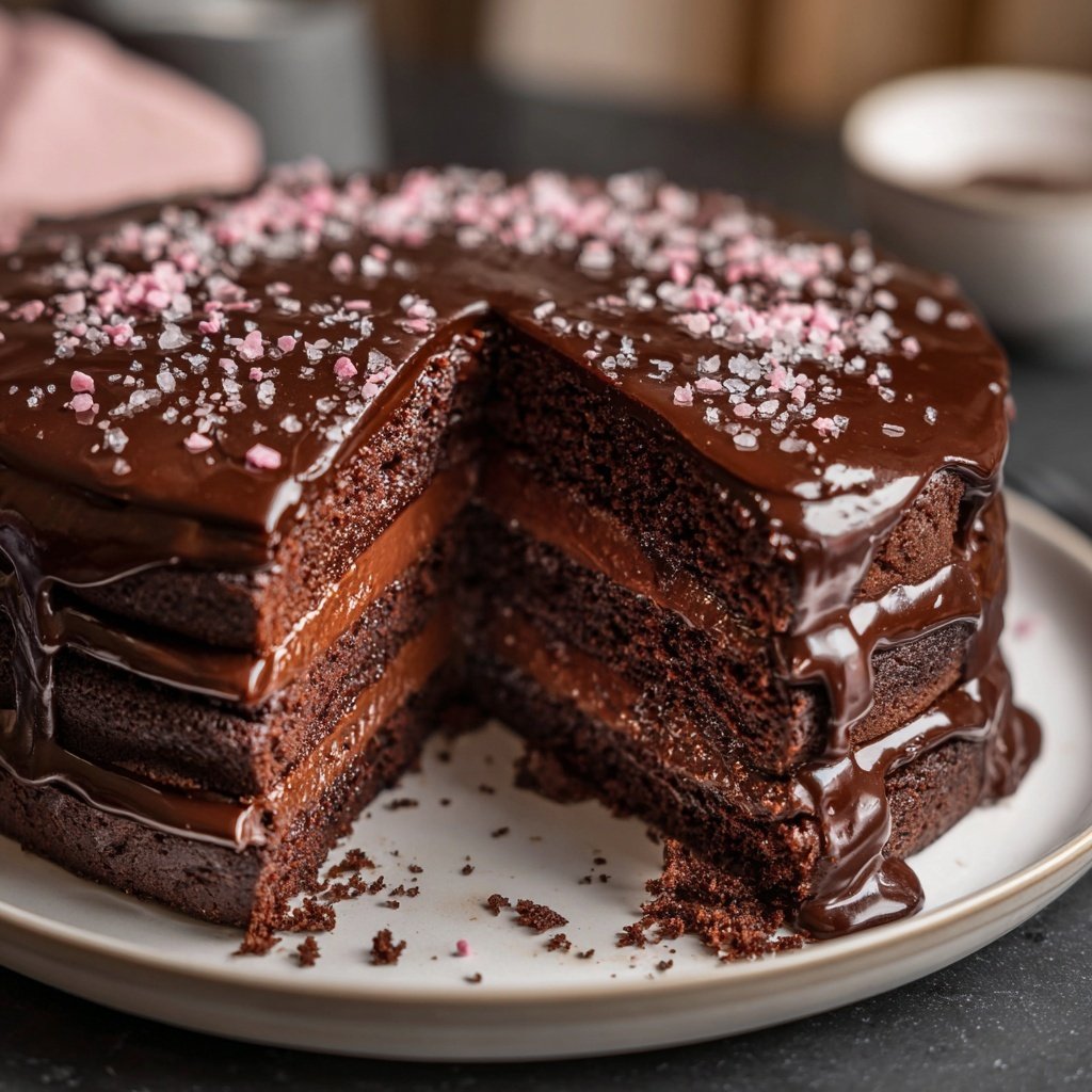 Galentine's Chocolate Ganache Cake