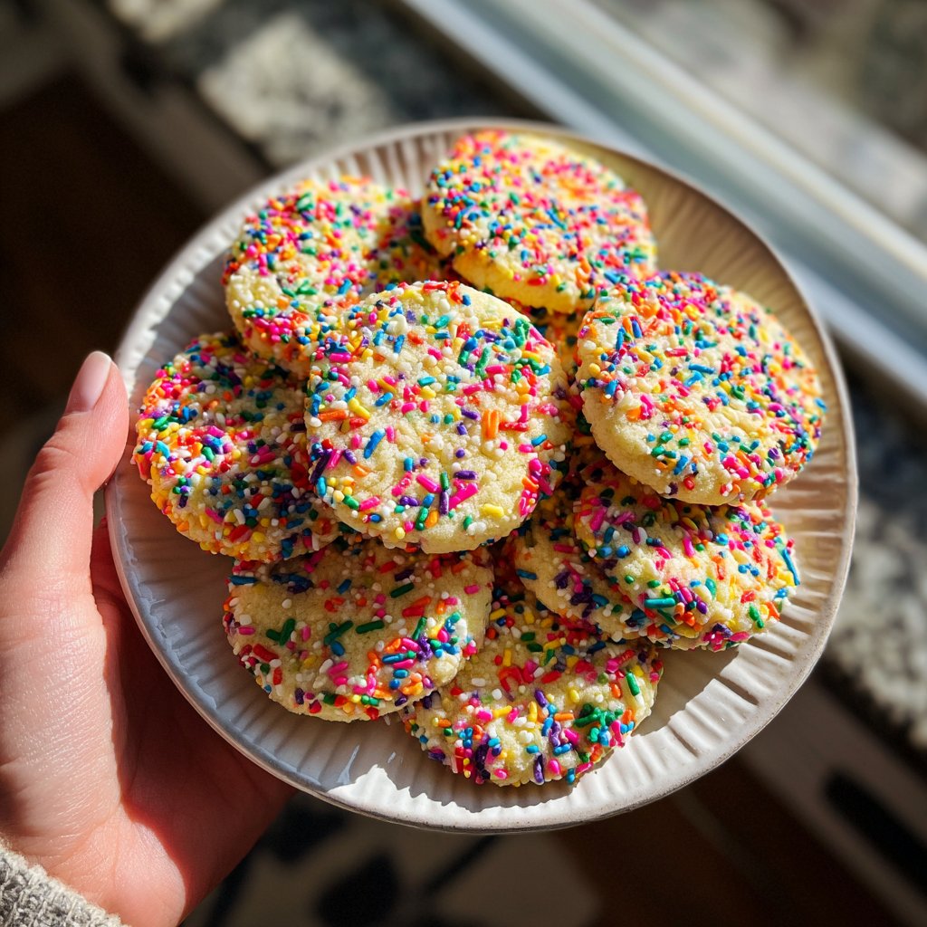 Rainbow Sprinkle Sugar Cookies