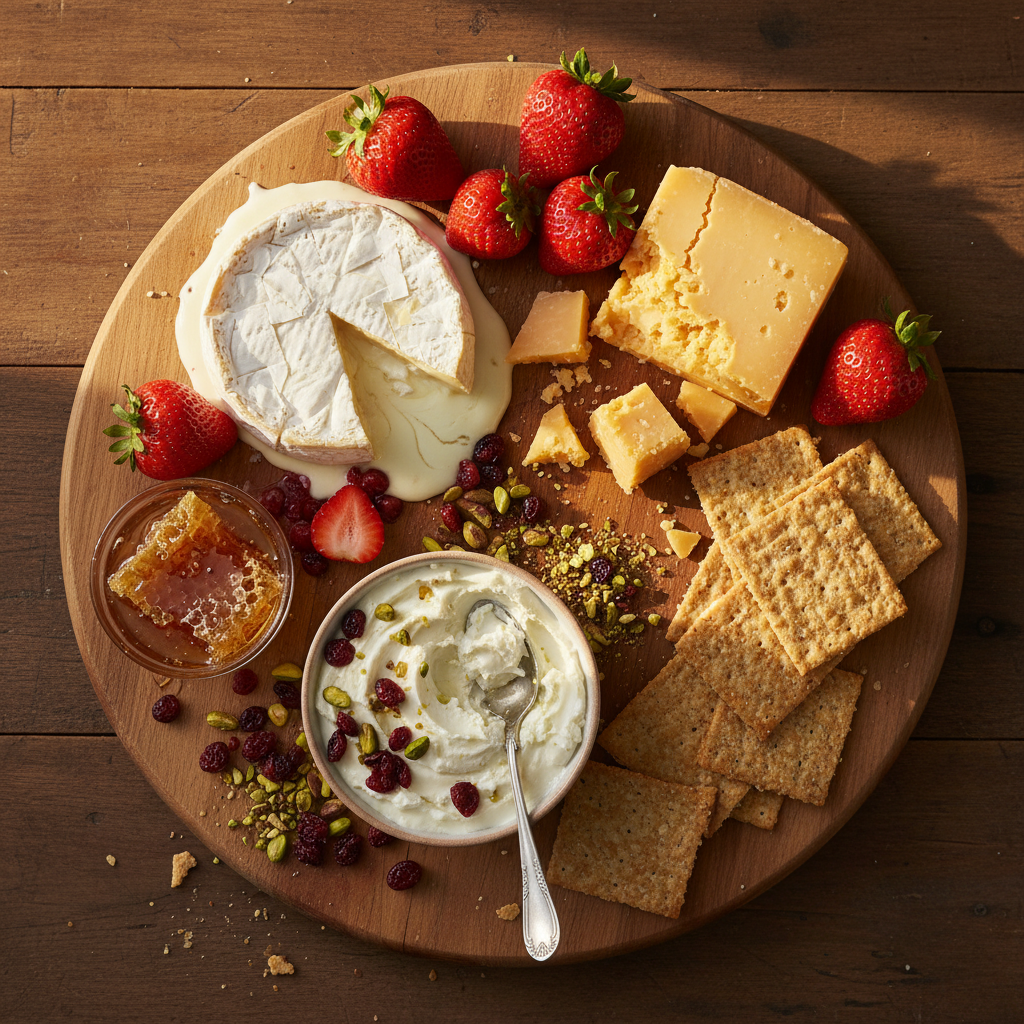 Sophisticated Cheese and Berry Board
