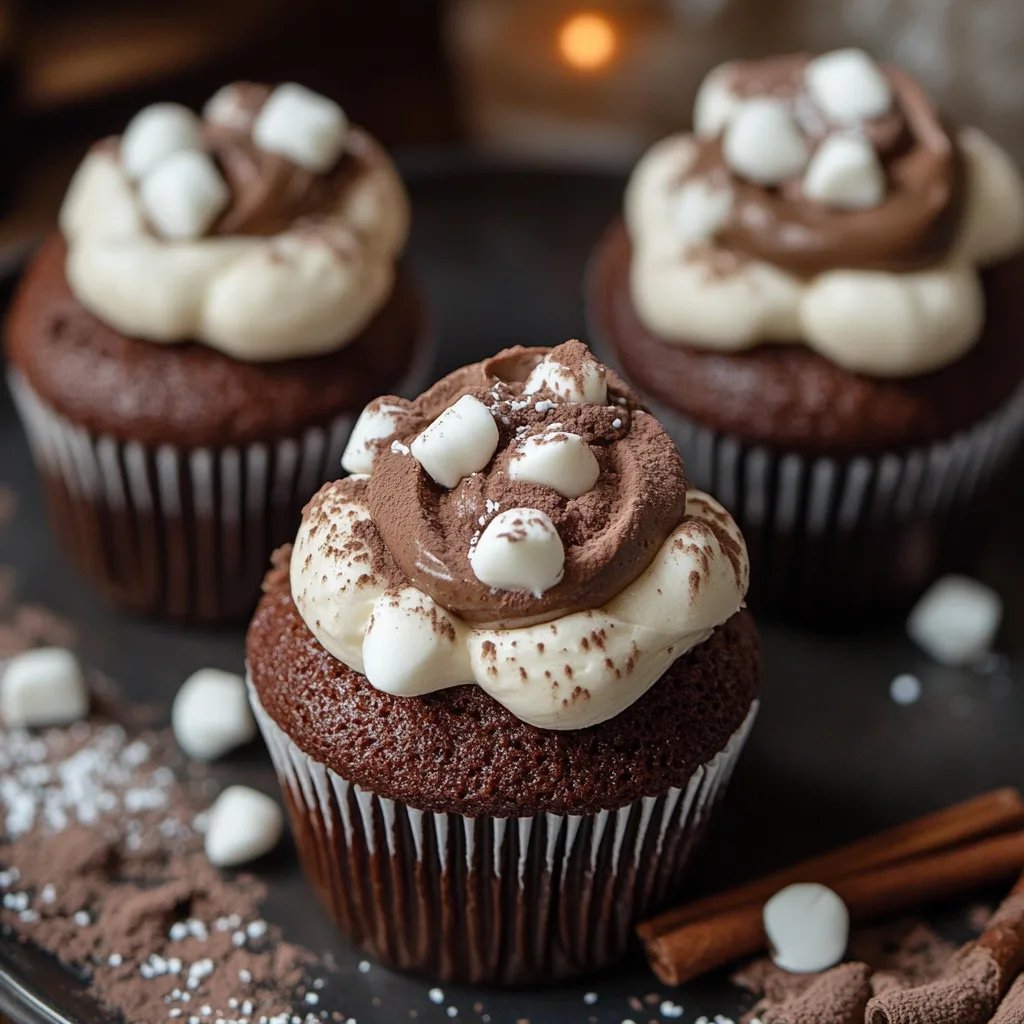 Hot Chocolate Cupcakes