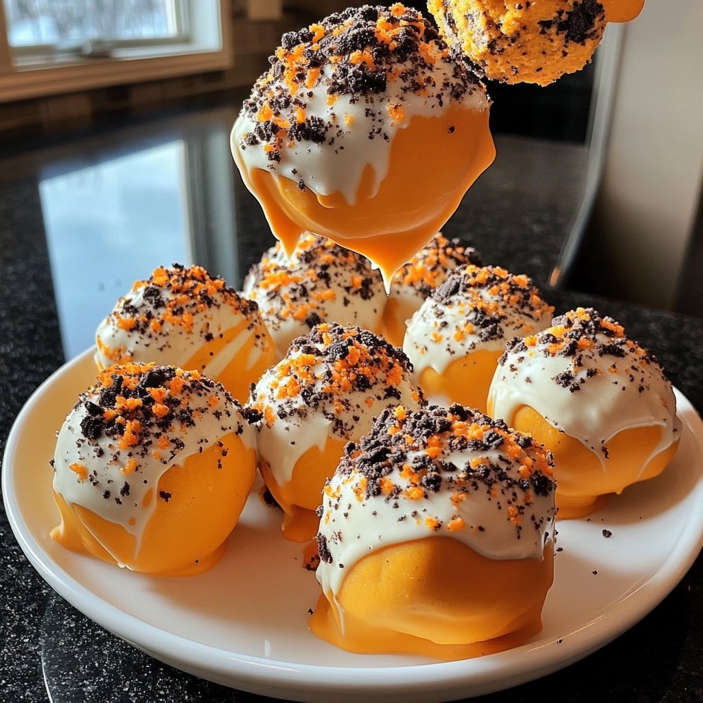 The Best Pumpkin Oreo Balls