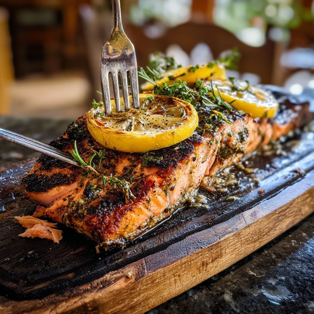 Grilled Salmon with Turf Combo