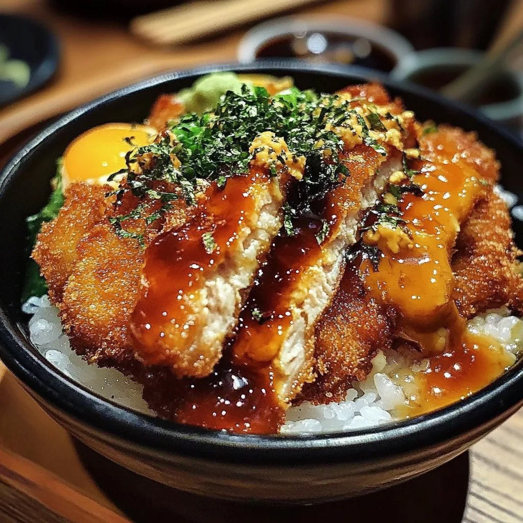 Japanese Katsu Bowls with Tonkatsu Sauce