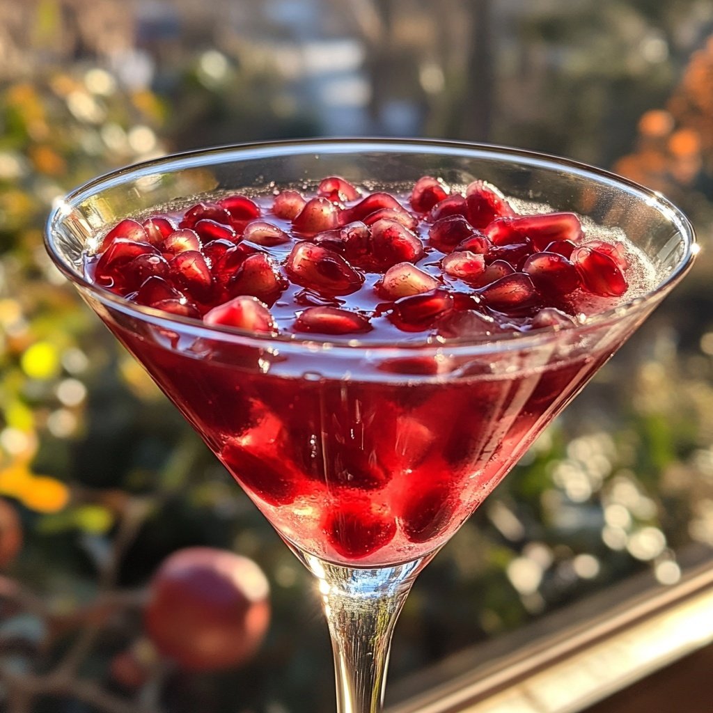 Delicious Non-Alcoholic Pomegranate Martini
