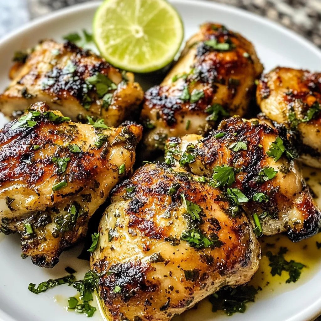 Crispy Cilantro Lime Chicken Thighs
