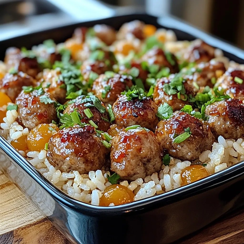 Honey Garlic Meatball Rice Bake: An Incredible Ultimate Recipe