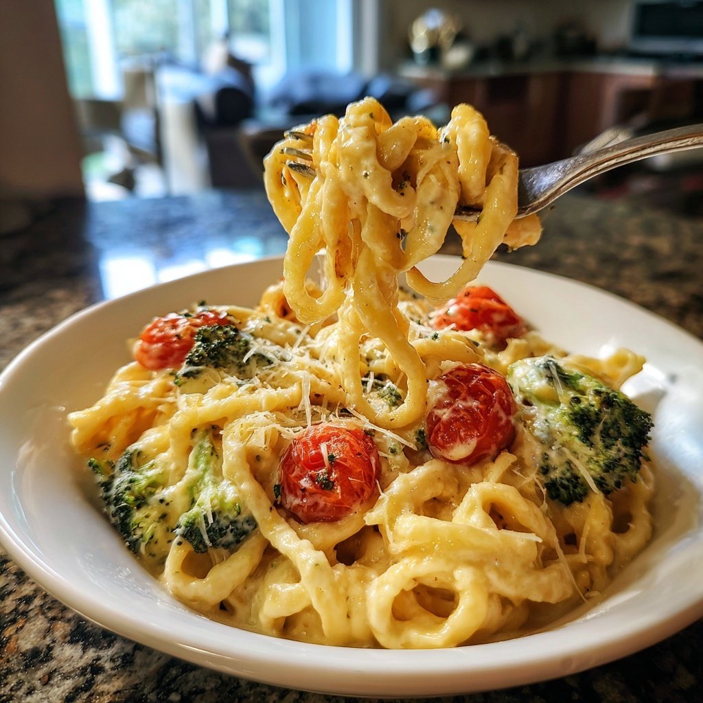 Creamy Veggie Alfredo Pasta