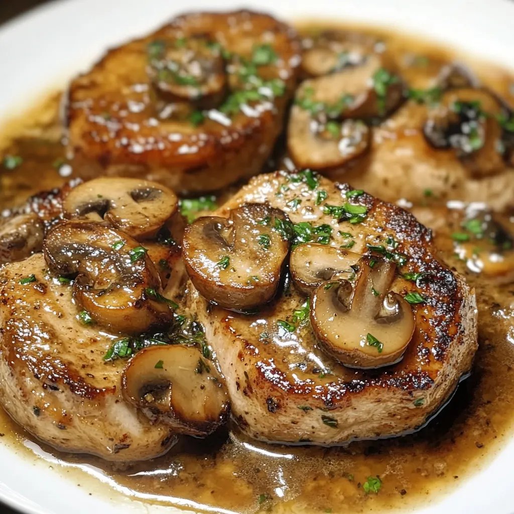 Mushroom Pork Chops: An Amazing Ultimate Recipe for 4 People