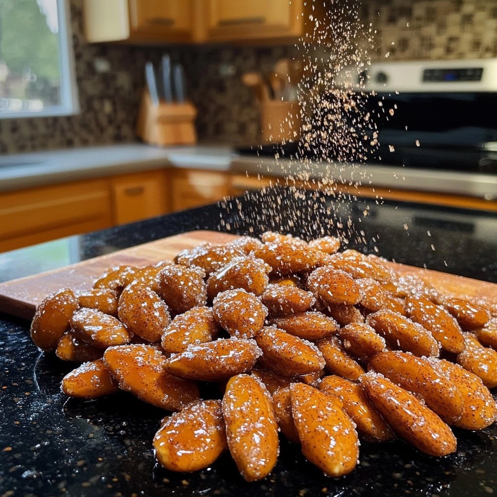 Caramelized Cinnamon Sugar Almonds