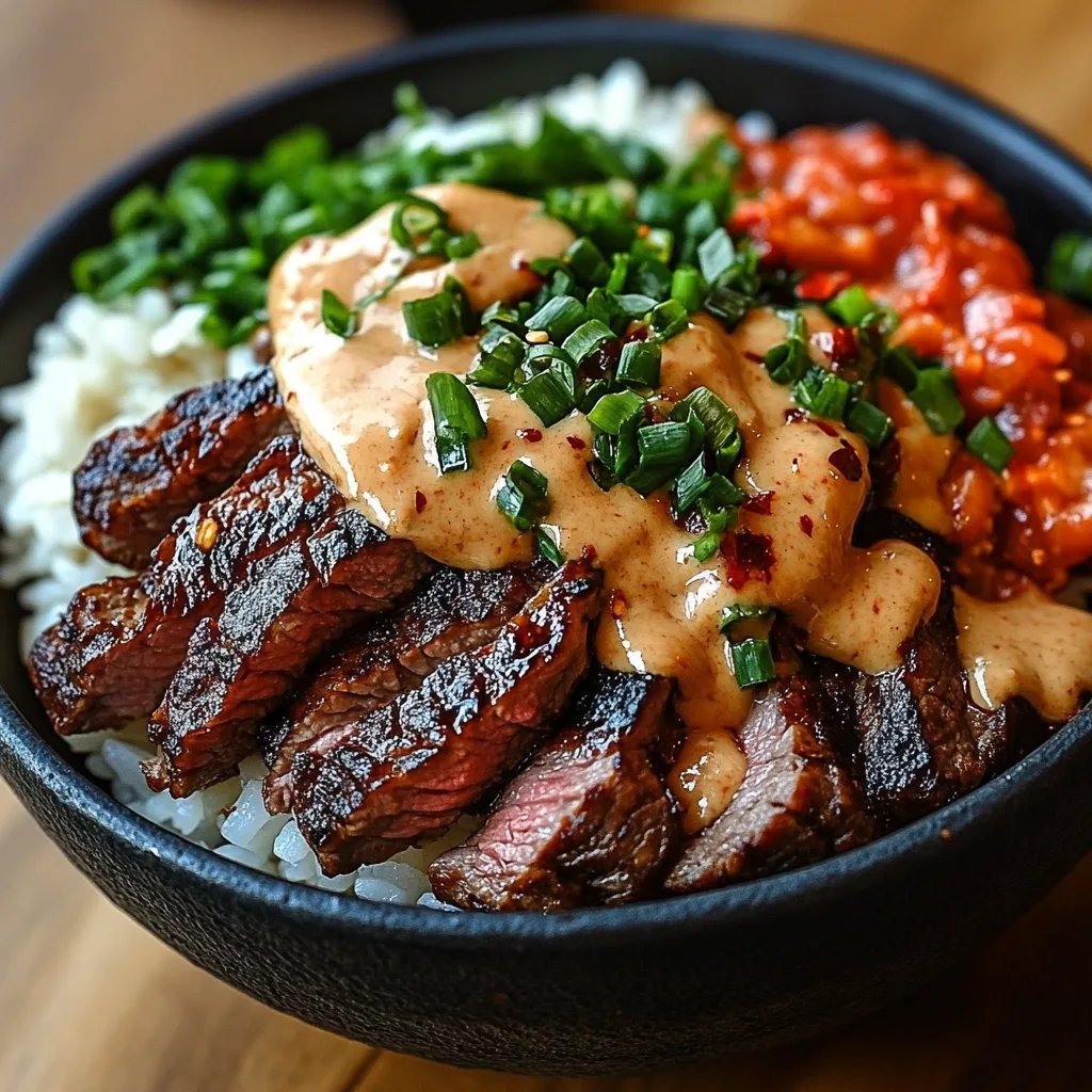 <p>Korean BBQ Steak Rice Bowls: An Incredible Ultimate Recipe</p>