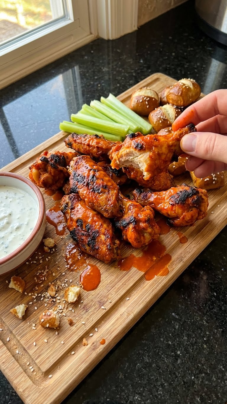 Savory Chicken Wing Party Mix