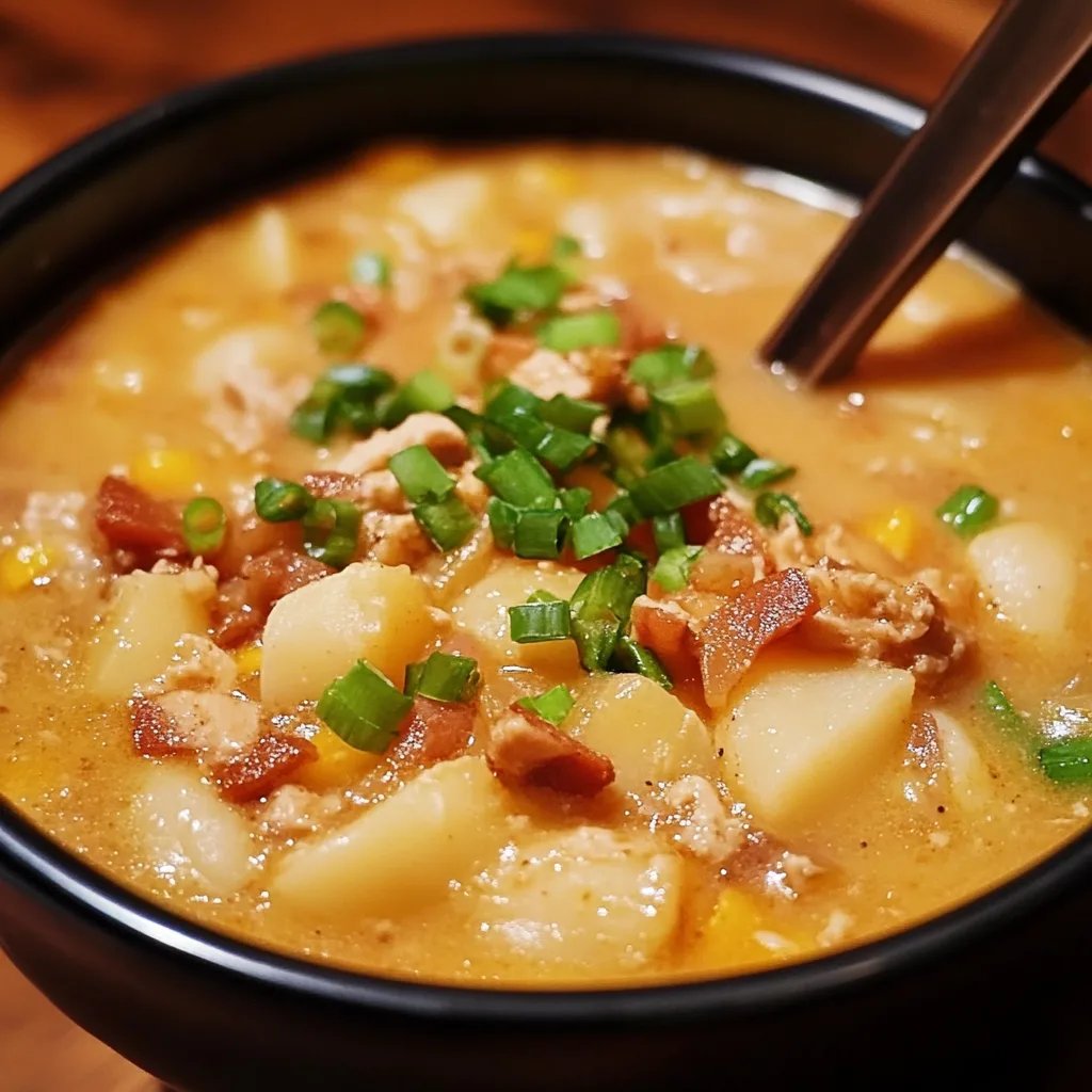 Spicy Crockpot Potato Soup