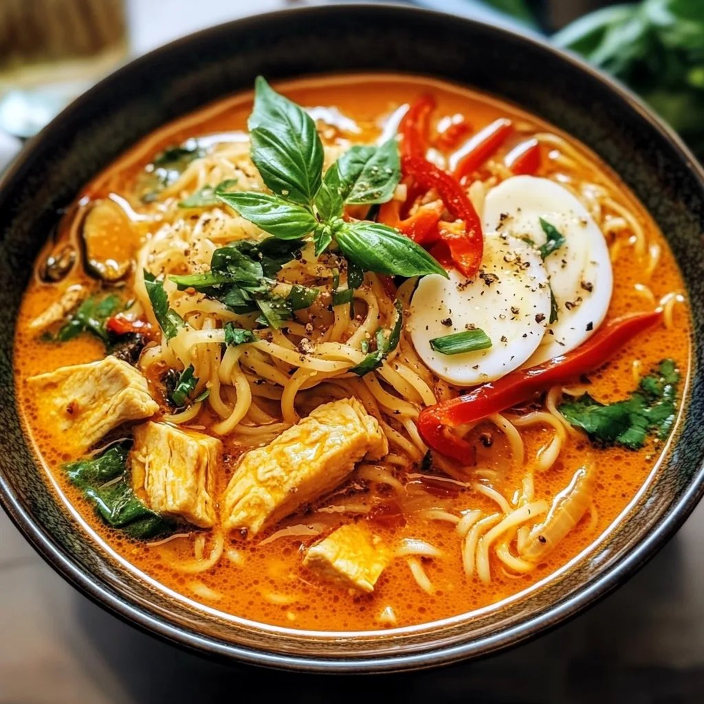 Thai Curry Chicken Noodle Soup