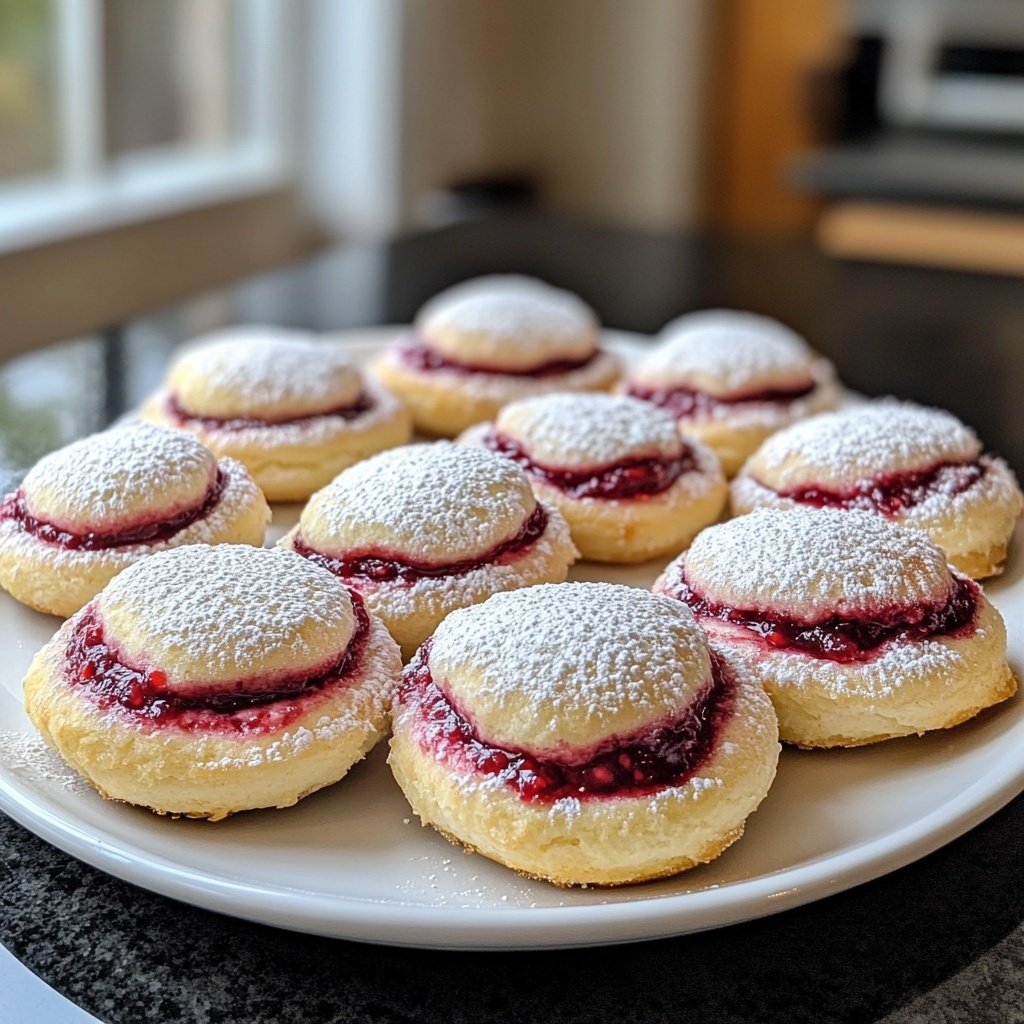 Raspberry-Filled Angel Eyes