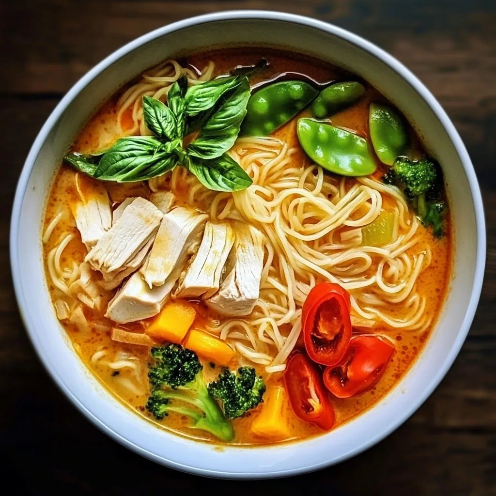 Thai Curry Chicken Noodle Soup