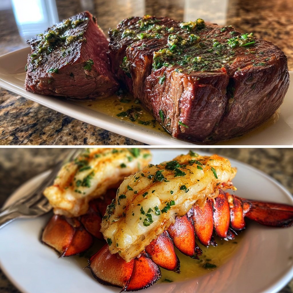 Filet Mignon and Lobster Tail