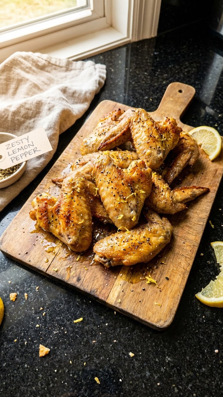 Zesty Lemon Pepper Chicken Wings