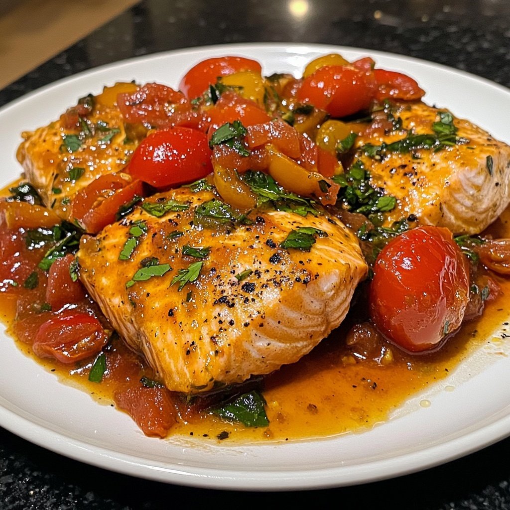 Salmon Cacciatore