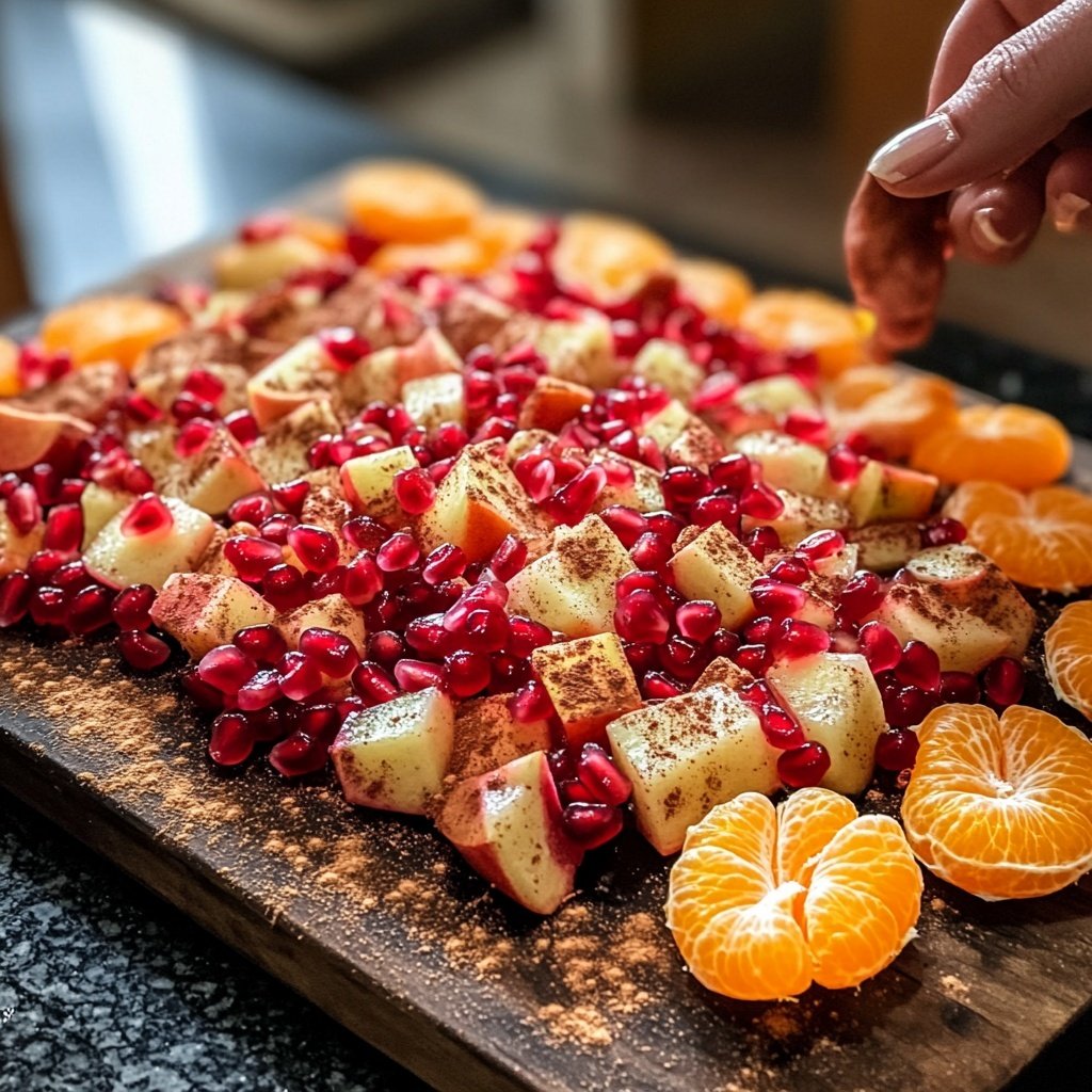 Christmas Fruit Salad with Cinnamon and Vanilla