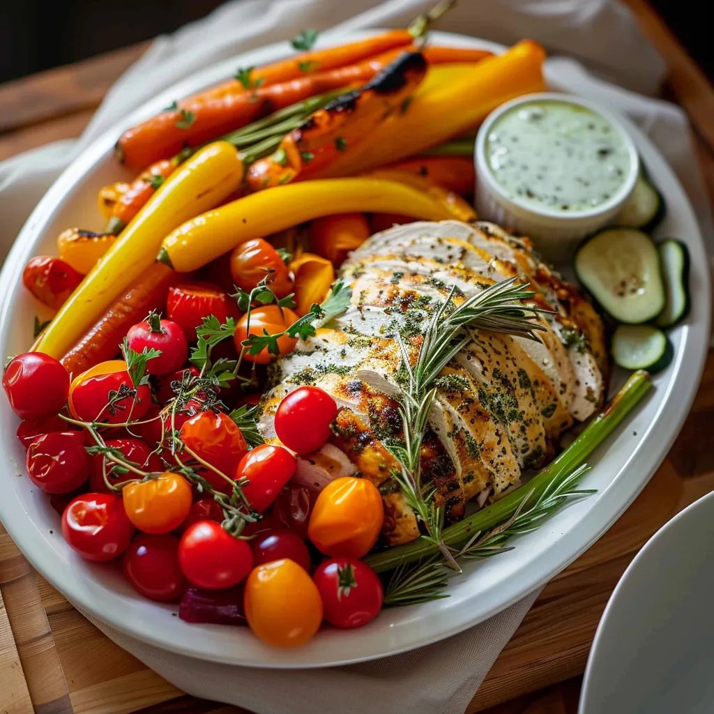 20-Minute Veggie Turkey with Herb Ranch