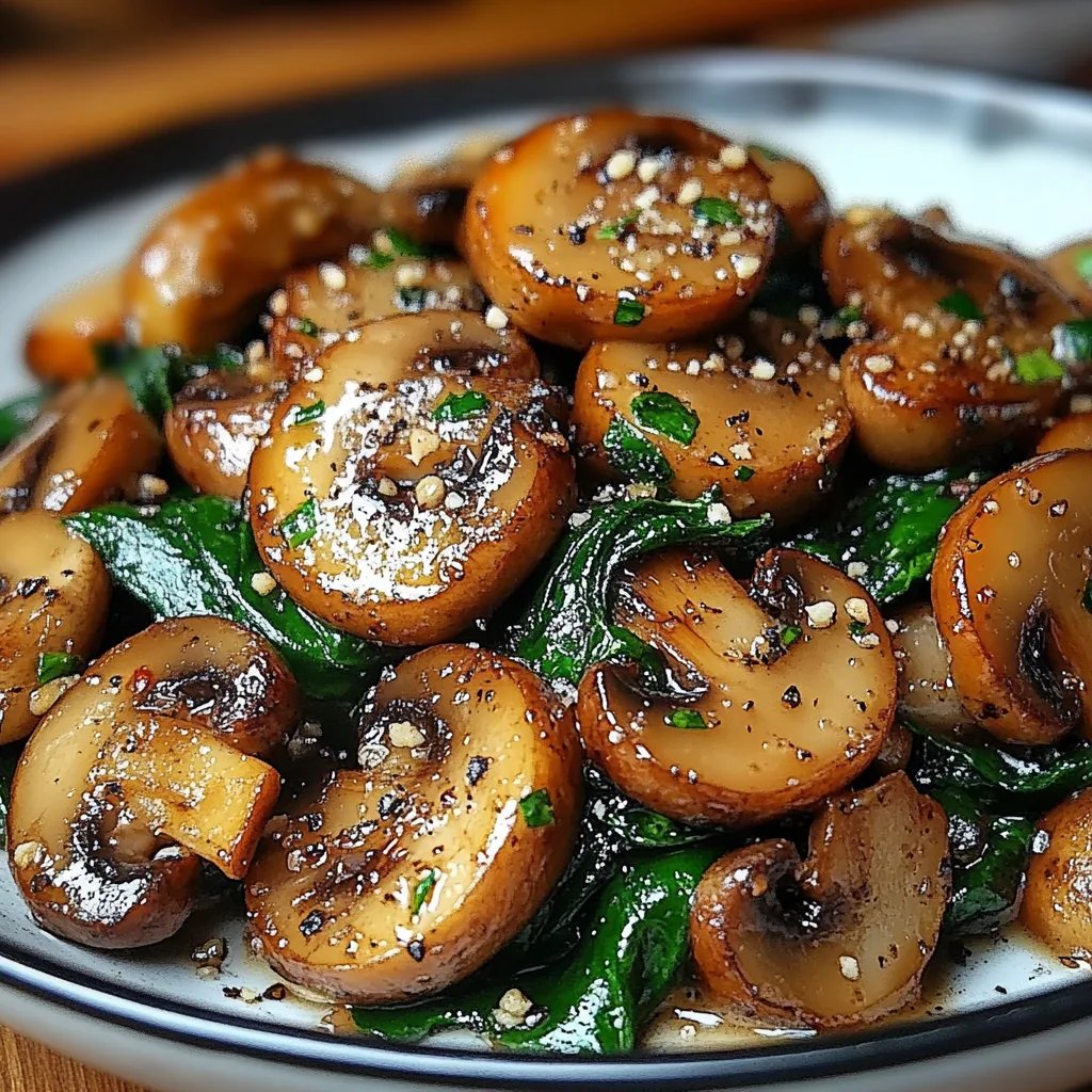 Sauteed Mushrooms with Spinach: An Amazing Ultimate Recipe