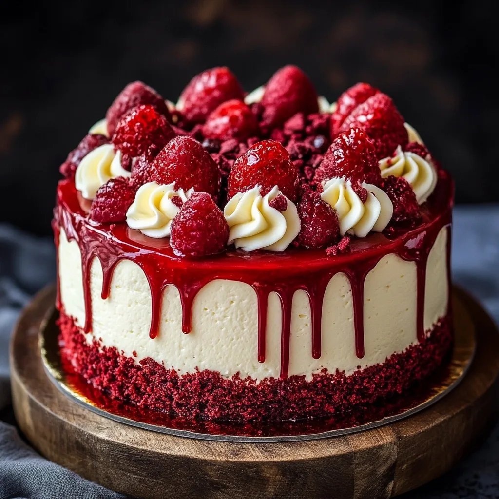 Red Velvet Cheesecake Cake