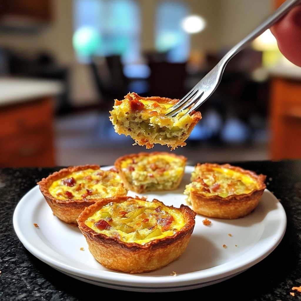Mini Quiches with Leeks and Bacon