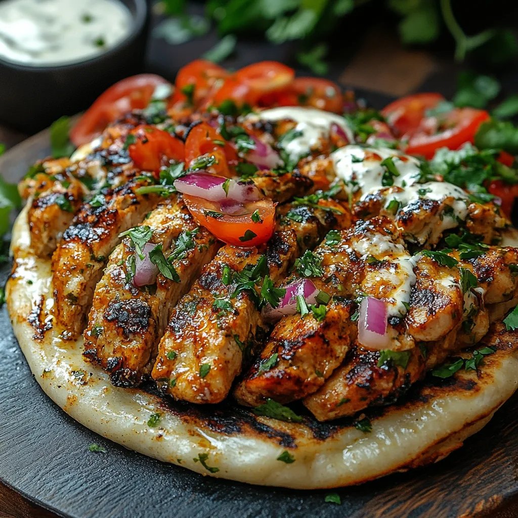 Chicken Shawarma com Creamy Garlic Sauce: Uma Receita Definitiva e Incrível