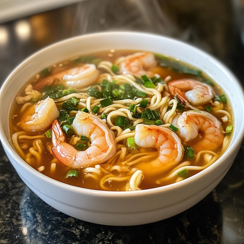 Chinese Shrimp Noodle Soup