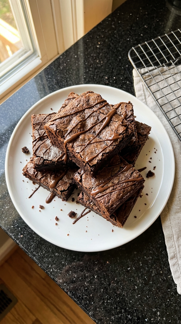 Sponge Cake Sourdough Brownies