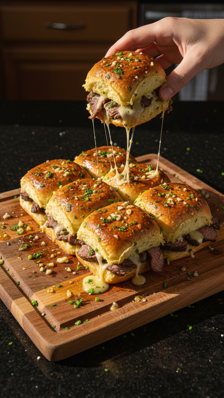 Garlic Butter Steak Sliders