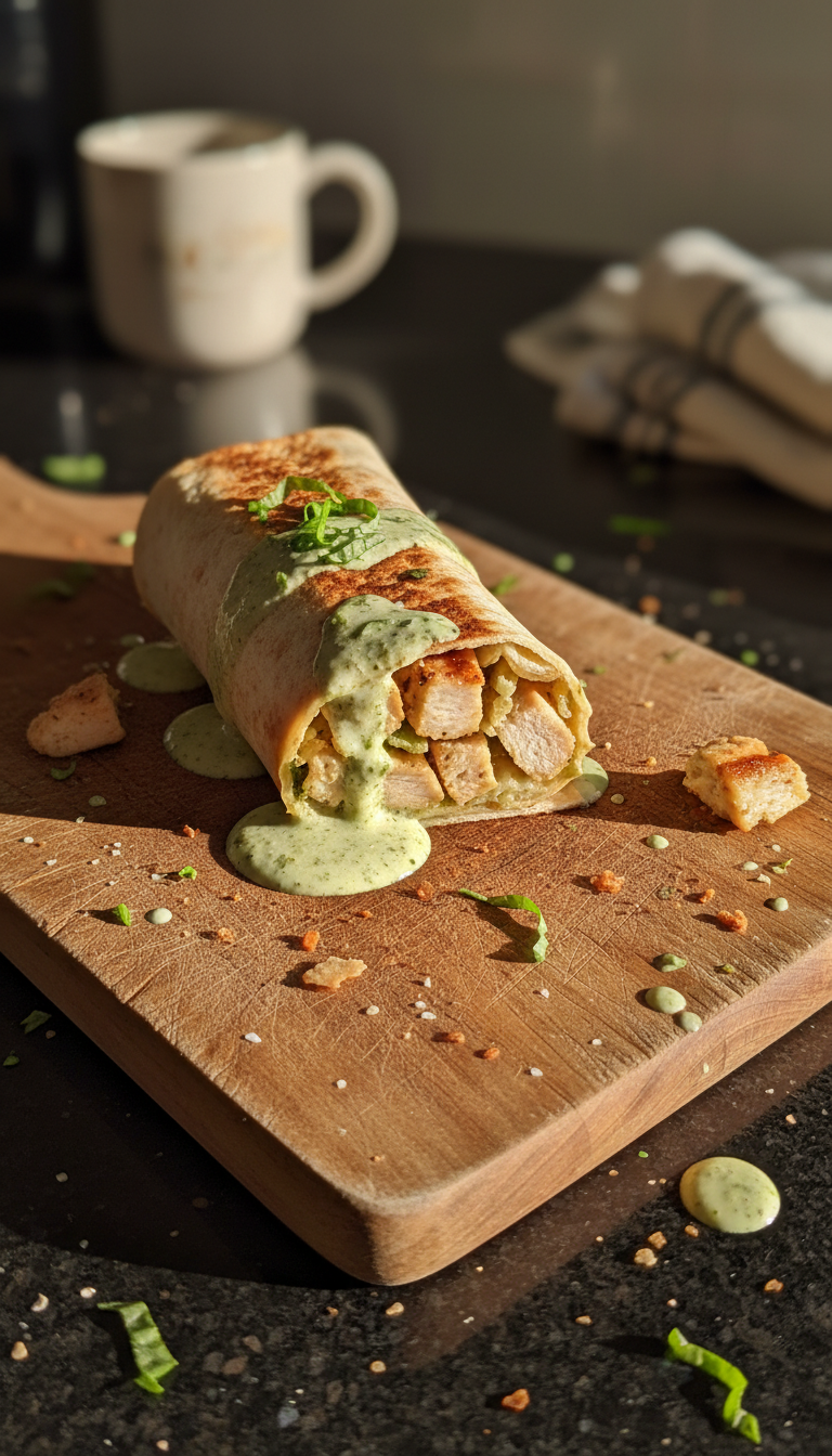 Basil Aioli Chicken Wrap